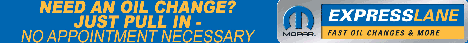 oil change banner